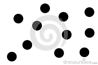 Polka dot vector pattern. Minimalistic abstract vector background. Vector Illustration
