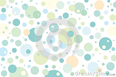 Polka dots, pastel green tones Cute on a white backgroundPolka dots, pastel green tones Cute on a white backgroundPolka dots, Stock Photo