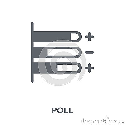 Poll icon from collection. Vector Illustration