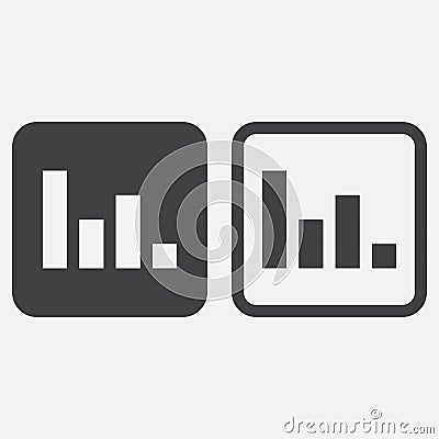 Poll icon vector isolated on white. Vector Illustration