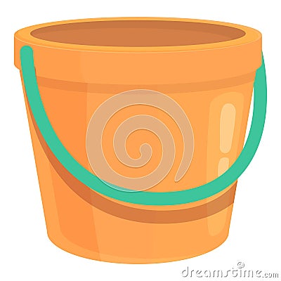 Poll play bucket icon cartoon vector. Swim pool Vector Illustration