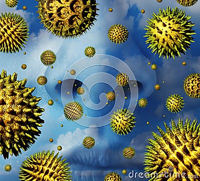 Pollen Allergy Stock Photo