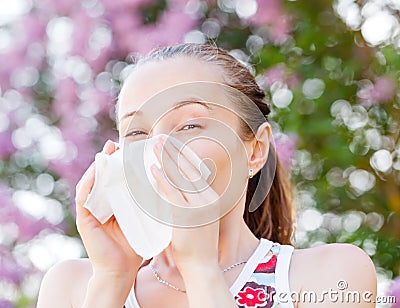 Pollen allergy Stock Photo