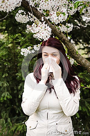 Pollen allergy Stock Photo