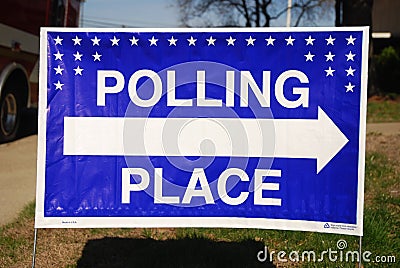 Polling Place Stock Photo