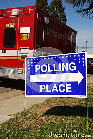 Polling Place Stock Photo