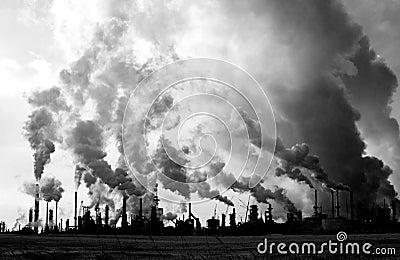 pollution refinery 1 Stock Photo