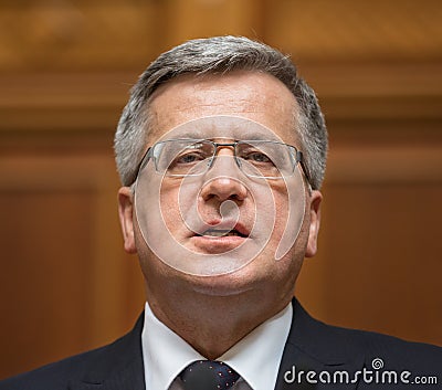 Polnischer Präsident <b>Bronislaw Komorowski</b> Redaktionelles Stockbild - Bild: ... - polnischer-prsident-bronislaw-komorowski-52561303