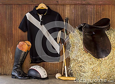 Polo gear Stock Photo