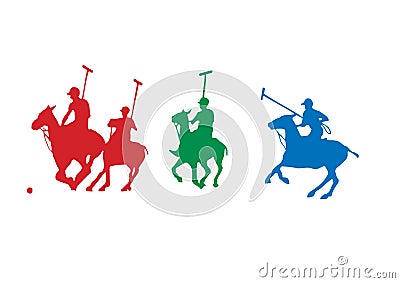 Polo players Stock Photo