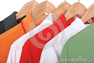 Polo shirts Stock Photo