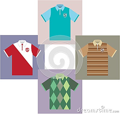 Polo Shirts vectors Vector Illustration