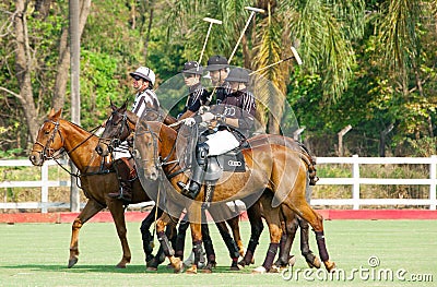 Polo sport team Editorial Stock Photo