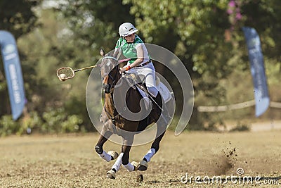 PoloCrosse Horse Rider Women Ireland Editorial Stock Photo