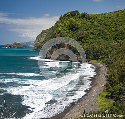 Pololu Valley Stock Photo