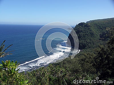 Pololu Valley Lookout Stock Photo