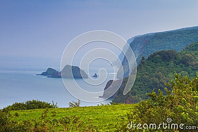 Pololu Valley lookout Stock Photo