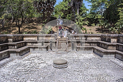 Polonnaruwa Ancient City Kumara Pokuna Sri Lanka Editorial Stock Photo