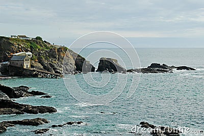 Polpeor Cove Lifeboat Station, The Lizard, Cornwall, England, UK Stock Photo