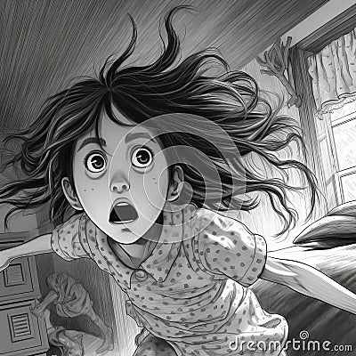 Poltergeist Manga Stock Photo