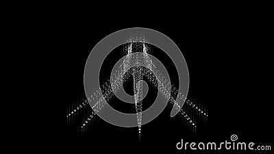 Polvo do holograma, 4K, alfa, dada laços ilustração royalty free Polvo do holograma, 4K, alfa, dada laços ilustração royalty free