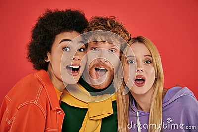 polyamorous concept, portrait of young man Stock Photo