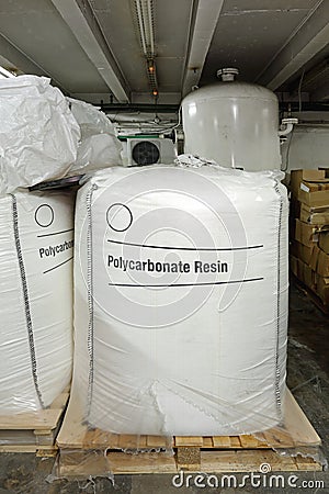 Polycarbonate Resin Stock Photo