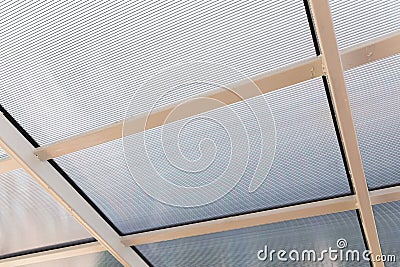 Polycarbonate Roof Stock Photo