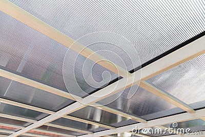 Polycarbonate Roof Stock Photo