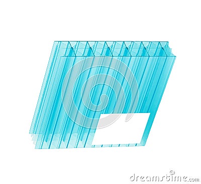 Polycarbonate sheet Stock Photo