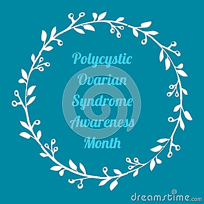 Polycystic ovarian syndrome awareness month Stock Photo