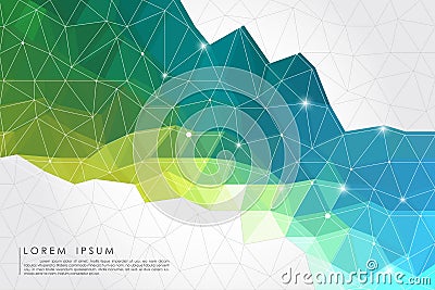 Polygon abstract background Vector Illustration