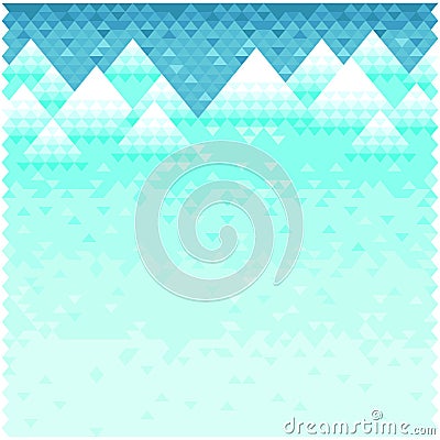 Snow and mountains. Vector Illustration