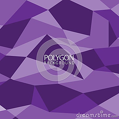 Polygon hexagon purple vector abstract background. Triangular geometric pattern Vector Illustration