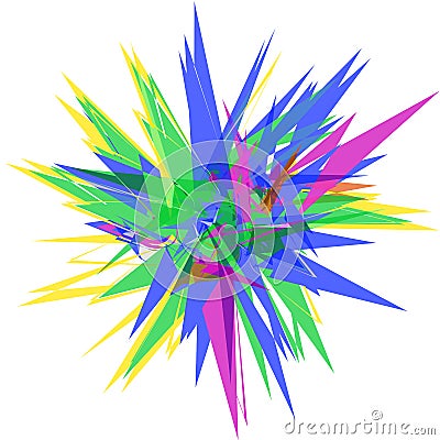 Polygon sharp object Vector Illustration
