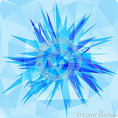 Polygon sharp object Vector Illustration