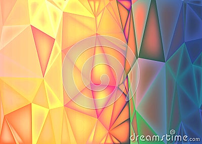 Polygonal abstract background, low poly colorful Vector Illustration