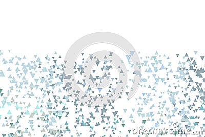Polygonal blue mosaic background. Abstract low poly vector illustration. Triangular pattern, copy space. Template Vector Illustration
