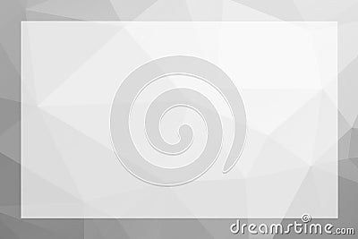 Polygonal geometric abstract textured border and background grey Stock Photo
