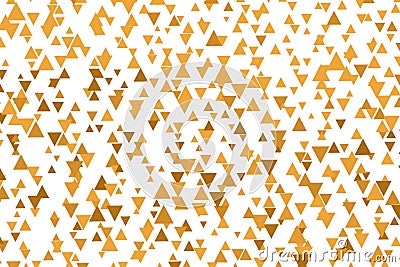 Polygonal golden mosaic background. Abstract low poly vector illustration. Triangular pattern, copy space. Template Vector Illustration