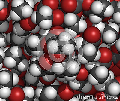 Polylactic acid (PLA, polylactide) bioplastic. Stock Photo