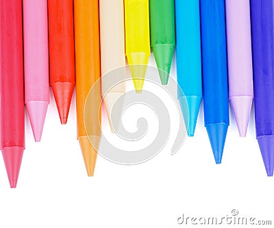 Polymeric Crayons Stock Photo