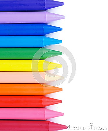 Polymeric Crayons Stock Photo