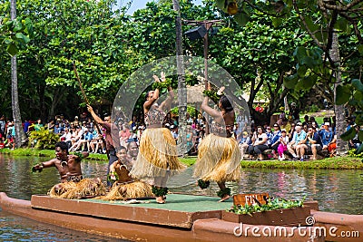 Dancers Polynesian Cultural Center Fiji Editorial Stock Photo