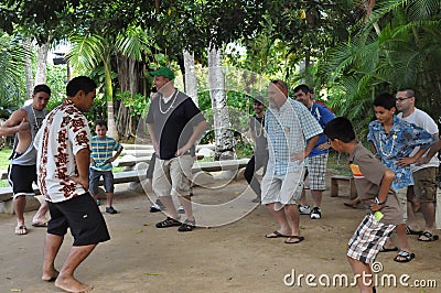 Polynesian Cultural Center in Oahu, Hawaii Editorial Stock Photo