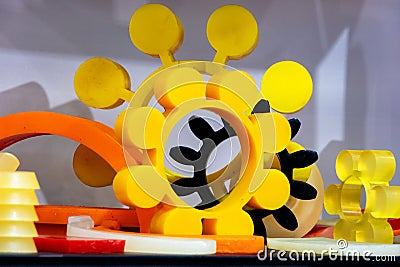 Polyurethane and rubber industrial products Stock Photo