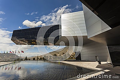 POMASQUI, ECUADOR - APRIL 15: Building UNASUR, Union of South A Stock Photo