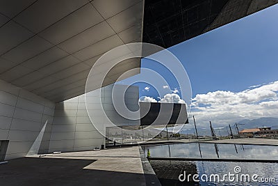 POMASQUI, ECUADOR - APRIL 15: Building UNASUR, Union of South A Editorial Stock Photo