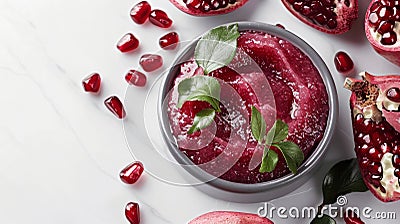 Pomegranate Enzyme Resurfacing Scrub Stock Photo