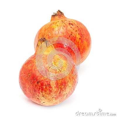 Pomegranate fruit , Punica granatum isolated on a white studio b Stock Photo